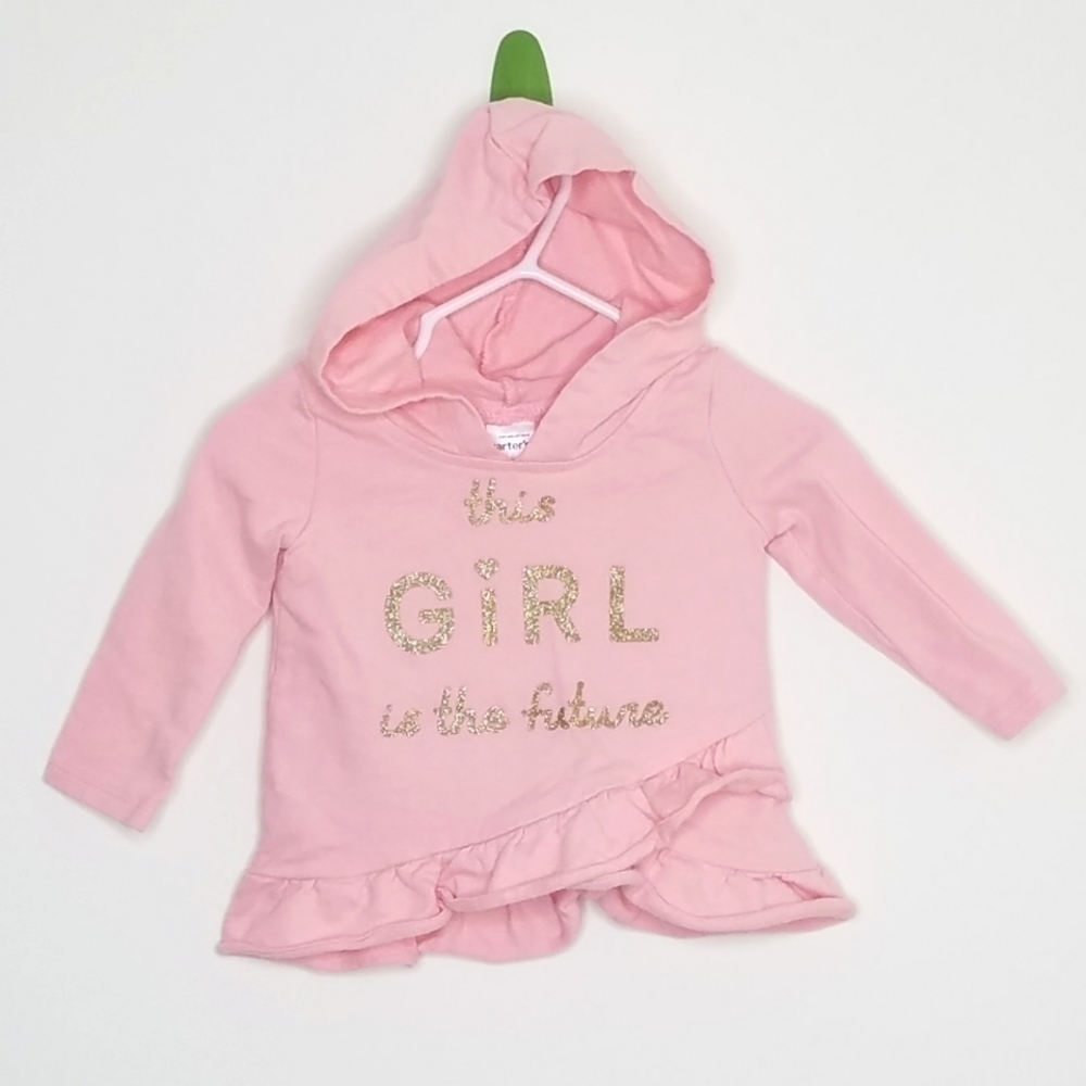 Carter's This Girl is the Future Hoodie 9m